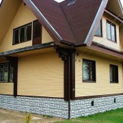 Završavanje fasade drvene kuće: odabiremo materijal