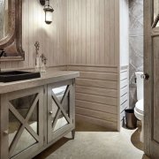 Menyiapkan bilik mandi di rumah kayu: idea untuk pembaikan dan reka bentuk