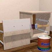 Cara melukis perabot dari papan serpai dengan tangan anda sendiri