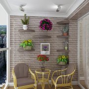 Decorating a balcony with decorative stone: design ideas