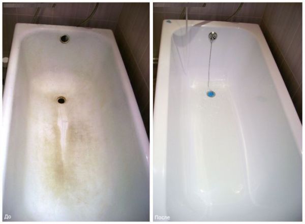 Bilik mandi lama sebelum dan selepas lukisan