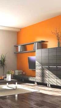 Повећање запремине собе у наранџастој боји