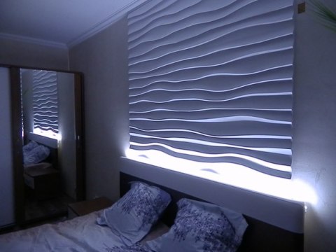 Panel 3D untuk hiasan bilik tidur