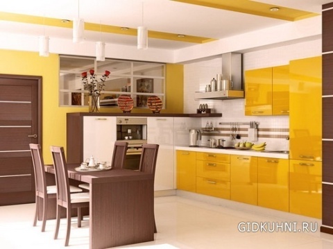 Gamma kuning di dapur